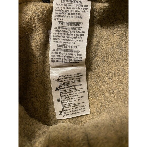 USA CARHARTT Sherpa Blanket Lined Canvas Work Vest Women’s Size XL Brown WV001 - Picture 5 of 13